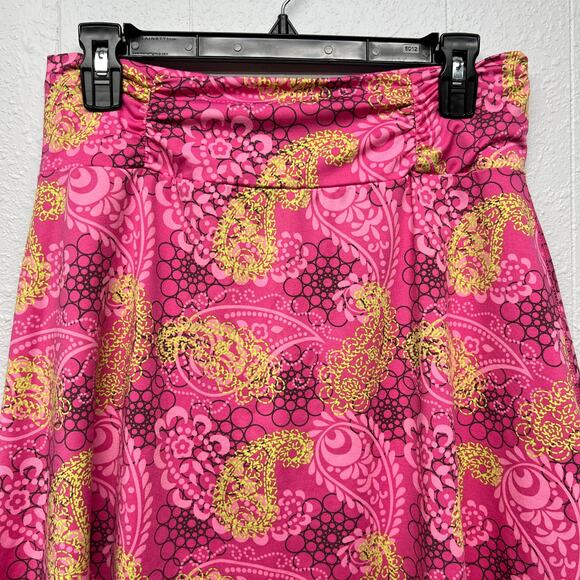 Tranquility High Waist Womens Floral Skirt Medium Barbiecore Fairy Prairie Chic - Picture 2 of 8
